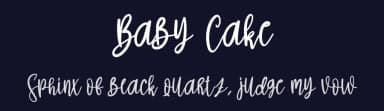 Baby Cake by Scratchones — Script Handwritten Font — thumbnail 2