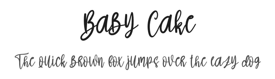 Baby Cake by Scratchones — Script Handwritten Font