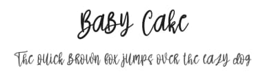 Baby Cake by Scratchones — Script Handwritten Font — thumbnail 1