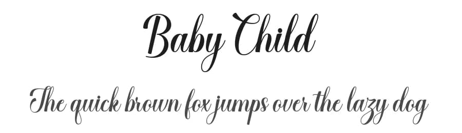 Baby Child by LetterFreshStudio — Script Handwritten Font