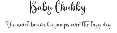 Baby Chubby by Scratchones — Script Handwritten Font — thumbnail 1