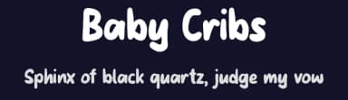 Baby Cribs by Pinisiart — Script Handwritten Font — thumbnail 2