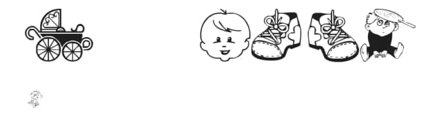 Baby CSP by CSP Backgrounds — Dingbats Font