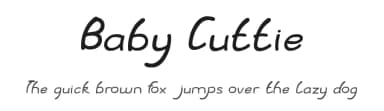 Baby Cuttie by weknow — Script Handwritten Font — thumbnail 1