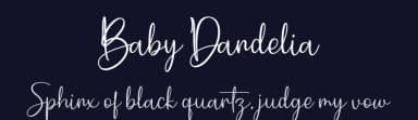 Baby Dandelia by Tikara Sari — Script Handwritten Font — thumbnail 2