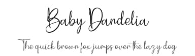 Baby Dandelia by Tikara Sari — Script Handwritten Font — thumbnail 1