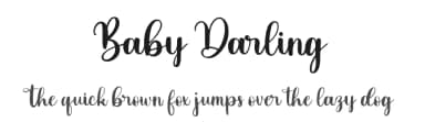 Baby Darling by Sronstudio — Script Handwritten Font — thumbnail 1
