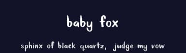 Baby Fox by Zansari — Script Handwritten Font — thumbnail 2