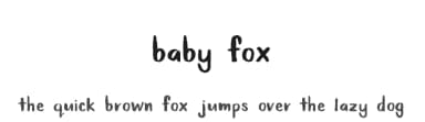 Baby Fox by Zansari — Script Handwritten Font — thumbnail 1