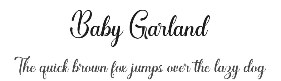 Baby Garland by Rotterlab  Studio — Script Handwritten Font