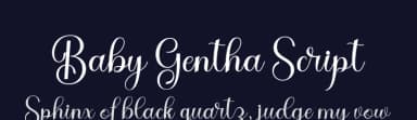 Baby Gentha Script by Nurul Kamal — Script Handwritten Font — thumbnail 2
