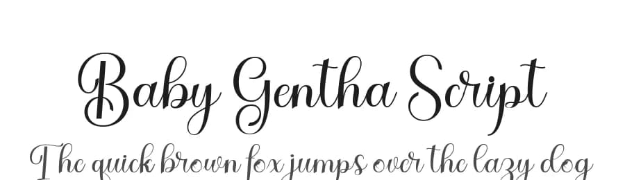 Baby Gentha Script by Nurul Kamal — Script Handwritten Font