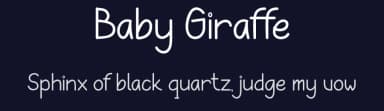 Baby Giraffe by Shiddiq Art — Script Handwritten Font — thumbnail 2