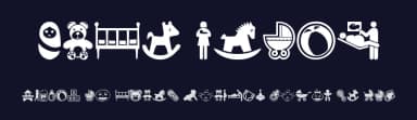 Baby Icons by Woodcutter — Dingbats Font — thumbnail 2
