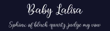 Baby Lalisa by Cut Story — Script Handwritten Font — thumbnail 2