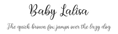 Baby Lalisa by Cut Story — Script Handwritten Font — thumbnail 1
