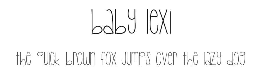 Baby Lexi by Vanessa Bays — Script Handwritten Font