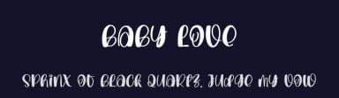 Baby Love by creatype designer — Script Handwritten Font — thumbnail 2