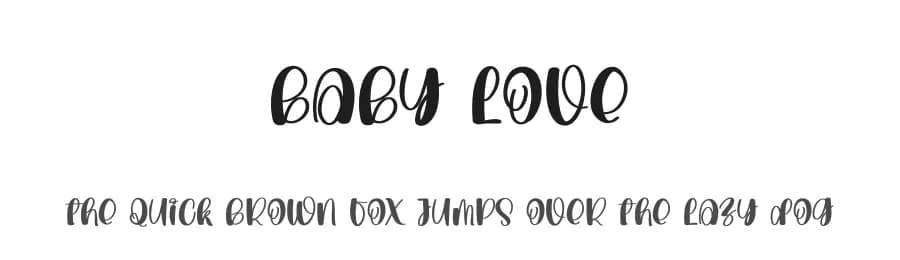 Baby Love by creatype designer — Script Handwritten Font