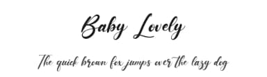 Baby Lovely by Kong Font — Script Handwritten Font — thumbnail 1