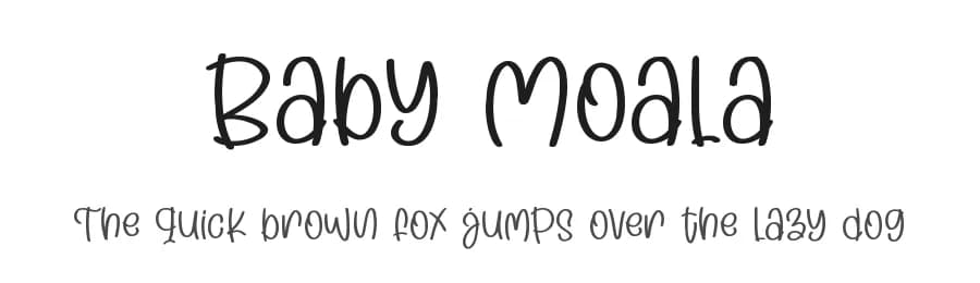 Baby Moala by Letterafa Studio — Script Handwritten Font
