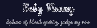 Baby Mommy by Shiddiq Art — Script Handwritten Font — thumbnail 2