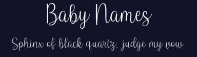 Baby Names by Brithos Type — Script Handwritten Font — thumbnail 2