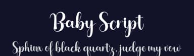 Baby Script by Nurul Kamal — Script Handwritten Font — thumbnail 2