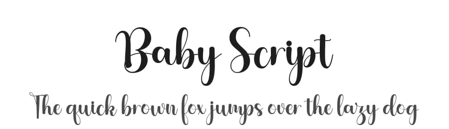 Baby Script by Nurul Kamal — Script Handwritten Font