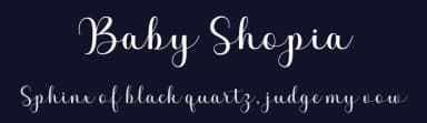 Baby Shopia by Romi Rahmadi — Script Handwritten Font — thumbnail 2