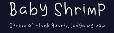 Baby Shrimp by Aisyah — Script Handwritten Font — thumbnail 2