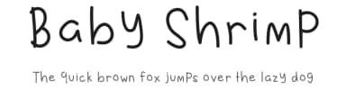 Baby Shrimp by Aisyah — Script Handwritten Font — thumbnail 1