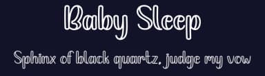 Baby Sleep by Andi Moz — Script Handwritten Font — thumbnail 2