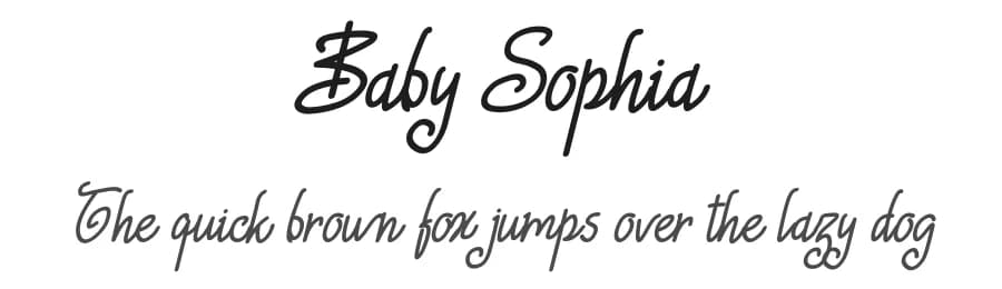 Baby Sophia by Qaratype2 — Script Handwritten Font