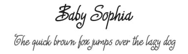 Baby Sophia by Qaratype2 — Script Handwritten Font — thumbnail 1