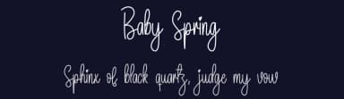 Baby Spring by Scratchones — Script Handwritten Font — thumbnail 2