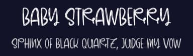 Baby Strawberry by Al Ghul — Script Handwritten Font — thumbnail 2