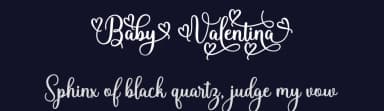 Baby Valentina by Mega Type — Script Handwritten Font — thumbnail 2