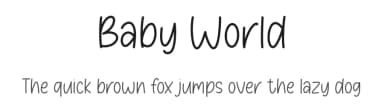 Baby World by Nirmala Creative — Script Handwritten Font — thumbnail 1