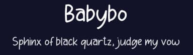 Babybo by Denny Subagja — Script Handwritten Font — thumbnail 2