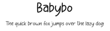 Babybo by Denny Subagja — Script Handwritten Font — thumbnail 1