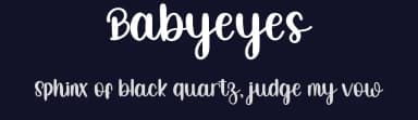 Babyeyes by FreshtypeINK — Script Handwritten Font — thumbnail 2