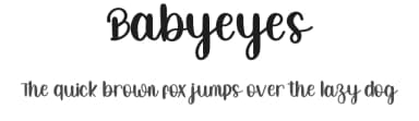 Babyeyes by FreshtypeINK — Script Handwritten Font — thumbnail 1