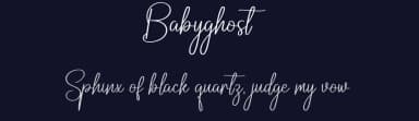 Babyghost by Scratchones — Script Handwritten Font — thumbnail 2