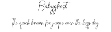 Babyghost by Scratchones — Script Handwritten Font — thumbnail 1