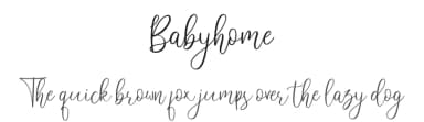 Babyhome by Haksen Studio — Script Handwritten Font — thumbnail 1