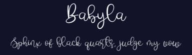 Babyla by Mocha Frappuccino — Script Handwritten Font — thumbnail 2