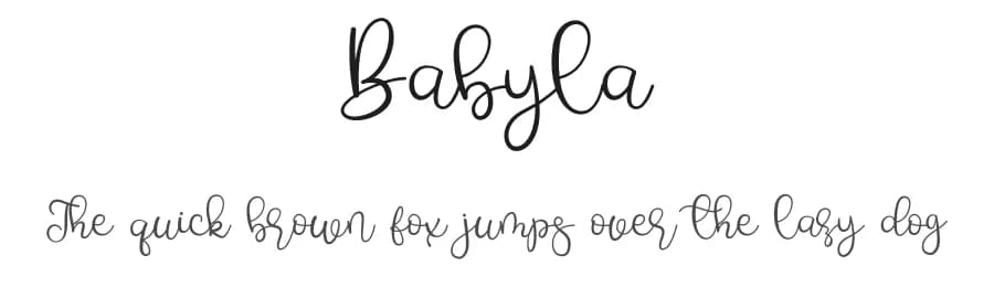 Babyla by Mocha Frappuccino — Script Handwritten Font