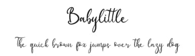 Babylittle by JunCreative — Script Handwritten Font — thumbnail 1