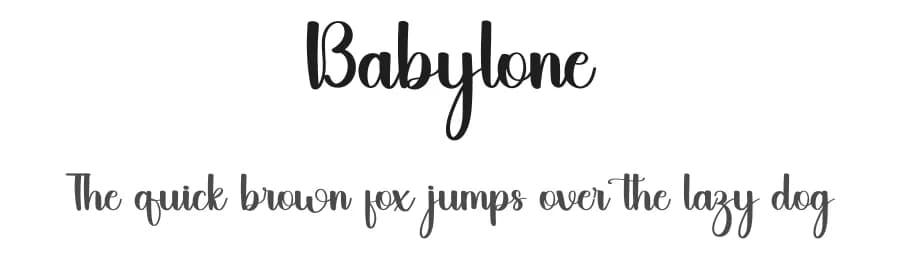 Babylone by FreshtypeINK — Script Handwritten Font